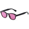 thumbnail image 1 of HCHES Transparent Blue Round Sunglasses Women Men Retro Rivet Small Sun Glasses UV400, 1 of 1
