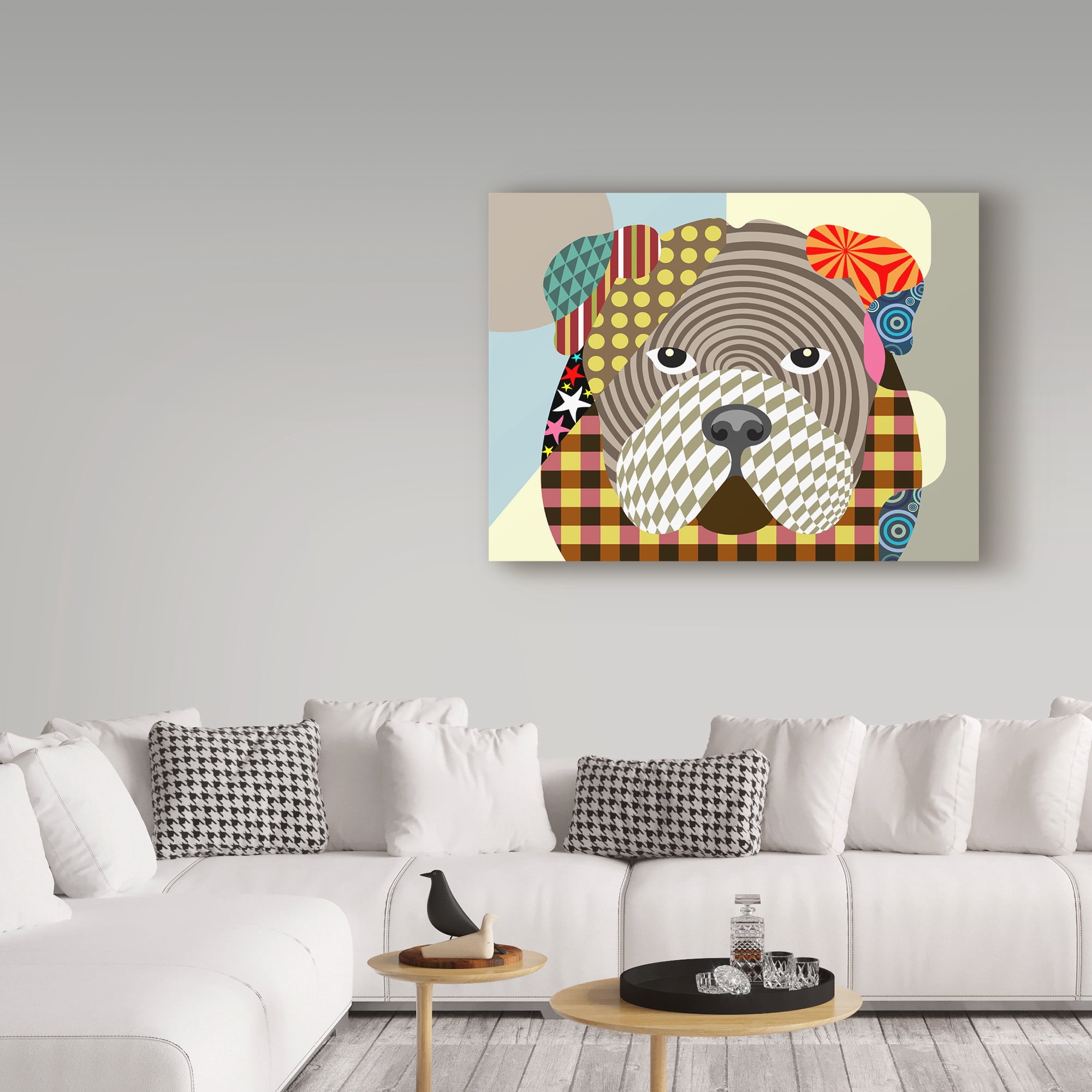 Trademark Fine Art 'English Bulldog' Canvas Art by Lanre Adefioye