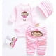 thumbnail image 1 of Set de ropa para la muñeca Reborn Baby Girl Tatu de 50 a 55 cm con 4 piezas, 1 of 4