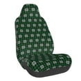 thumbnail image 1 of Wukai Green Buffalo Plaid Merry Christmas Full Set Car Seat Covers with Soft Padding Universal Auto Front Seats Protector and Cushion Mat, 1 of 5