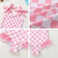 thumbnail image 3 of Younger Tree Toddler Girl Swimsuit Baby One-Piece Swimwear Baby Girl Bathing Suits for 6-7T, 3 of 8