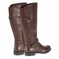 thumbnail image 4 of Baretraps Ladies Tall Riding Boot Size 9, Zipper Faux Leather, Brown New without Box, 4 of 8