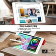 thumbnail image 3 of iPad 10.2 Inch 9 Gen 2021 iPad 8 Gen 2020 iPad 7 Gen 2019 [iPad 9th 8th 7th ] A2602 A2270 A2197 MK663LL/A MK673LL/A MYN62LL/A MW6Y2LL/A Slim TPU Transparent Back Cover with Adjustable Stand - Red, 3 of 6