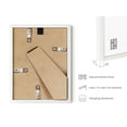thumbnail image 3 of Haus and Hues 6x8 White Oak Wooden Picture Frame - Set of 3 6x8 Poster Frame - Premium Oak, Vertical Hang, Shatterproof Plexiglass - Ideal for Home, Room, Office (6x8-inch, White, Set of 3), 3 of 6
