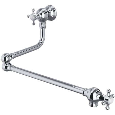 Perrin And Rowe U.4798X-2 Edwardian 1.8 GPM Wall Mounted Single Hole Pot Filler - Chrome