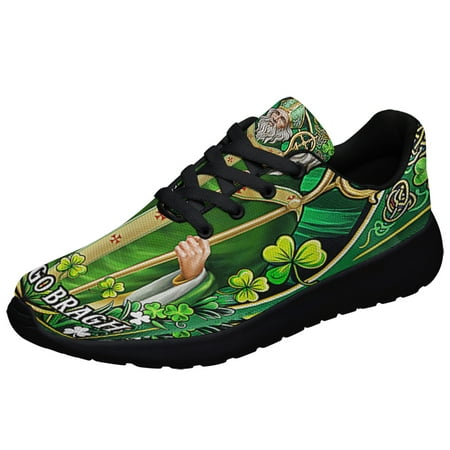 

Ireland Patron Saint Erin Go Bragh St Patrick s day Shoes Sneakers Black Size 7