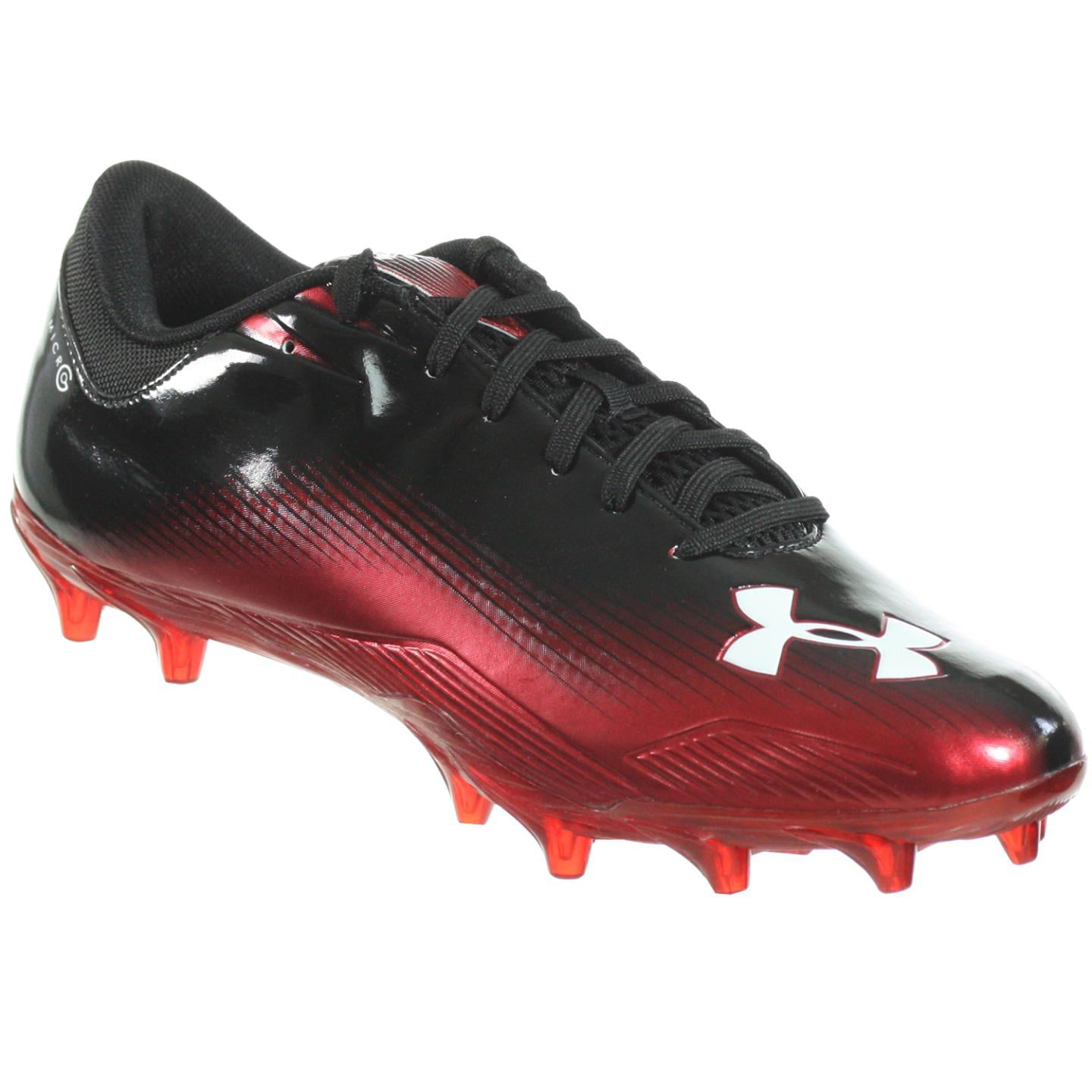 Pick Size UNDER ARMOUR UA NITRO LOW MC Mens Football Cleats Red White