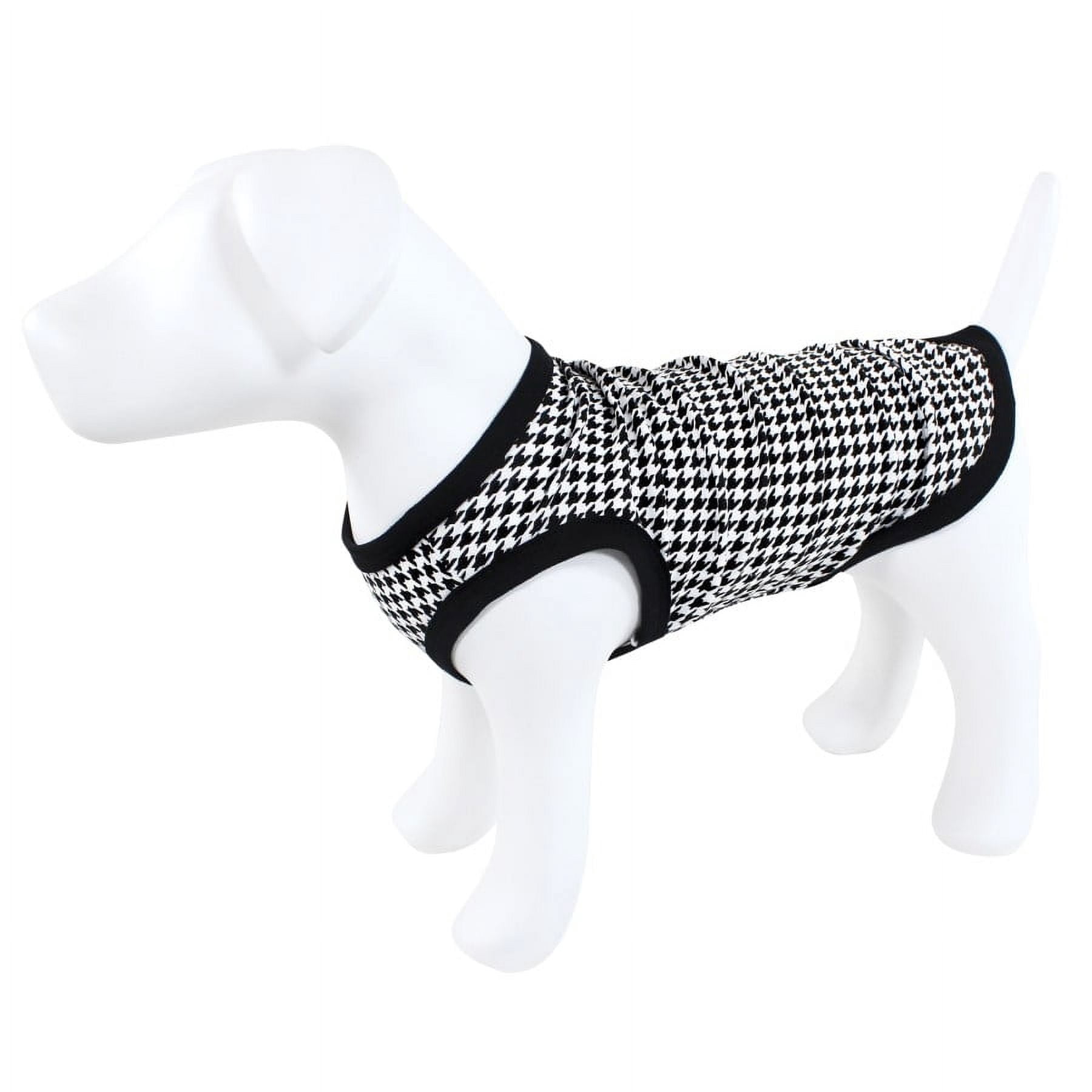 Luvable Friends Dog Pet Dog and Cats Cotton T-Shirts 2pk, Bff Houndstooth, X-Large