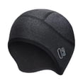 thumbnail image 2 of Forro para casco de invierno, gorro tipo , forro para casco para correr, en cicleta Gris oscuro, 2 of 8