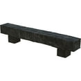 thumbnail image 3 of Ekena Millwork 4"H x 8"D x 60"W Hand Hewn Faux Wood Fireplace Mantel Kit w/ Alamo Corbels, Aged Ash, 3 of 10