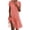 Orange, variant on YHAJDS Women Gown Polka V Neck Short Sleeve Casual Flowy Knee Length Dress