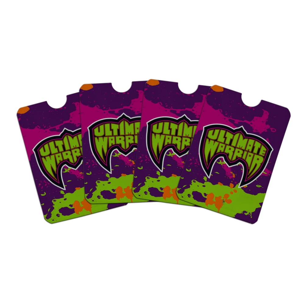 WWE Ultimate Warrior Logo Credit Card RFID Blocker Holder Protector Wallet  Purse Sleeves Set of 4 - Walmart.com