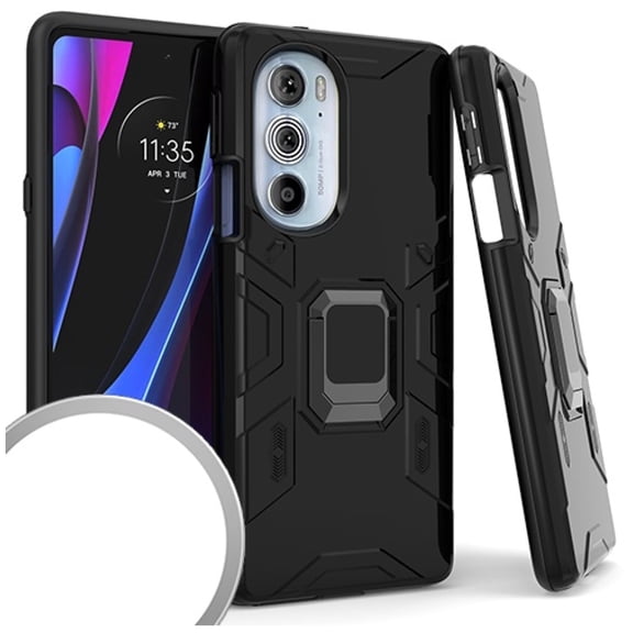 For Motorola Edge  Edge Plus 2022 XT2201DL Advanced Cover Phone Case   Tempered Glass - Black