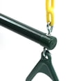 thumbnail image 2 of Trapeze Swing Bar and Rings Heavy Duty Playground Swing Set with 47‘‘ Coated Chains and Carabiners, 2 of 7