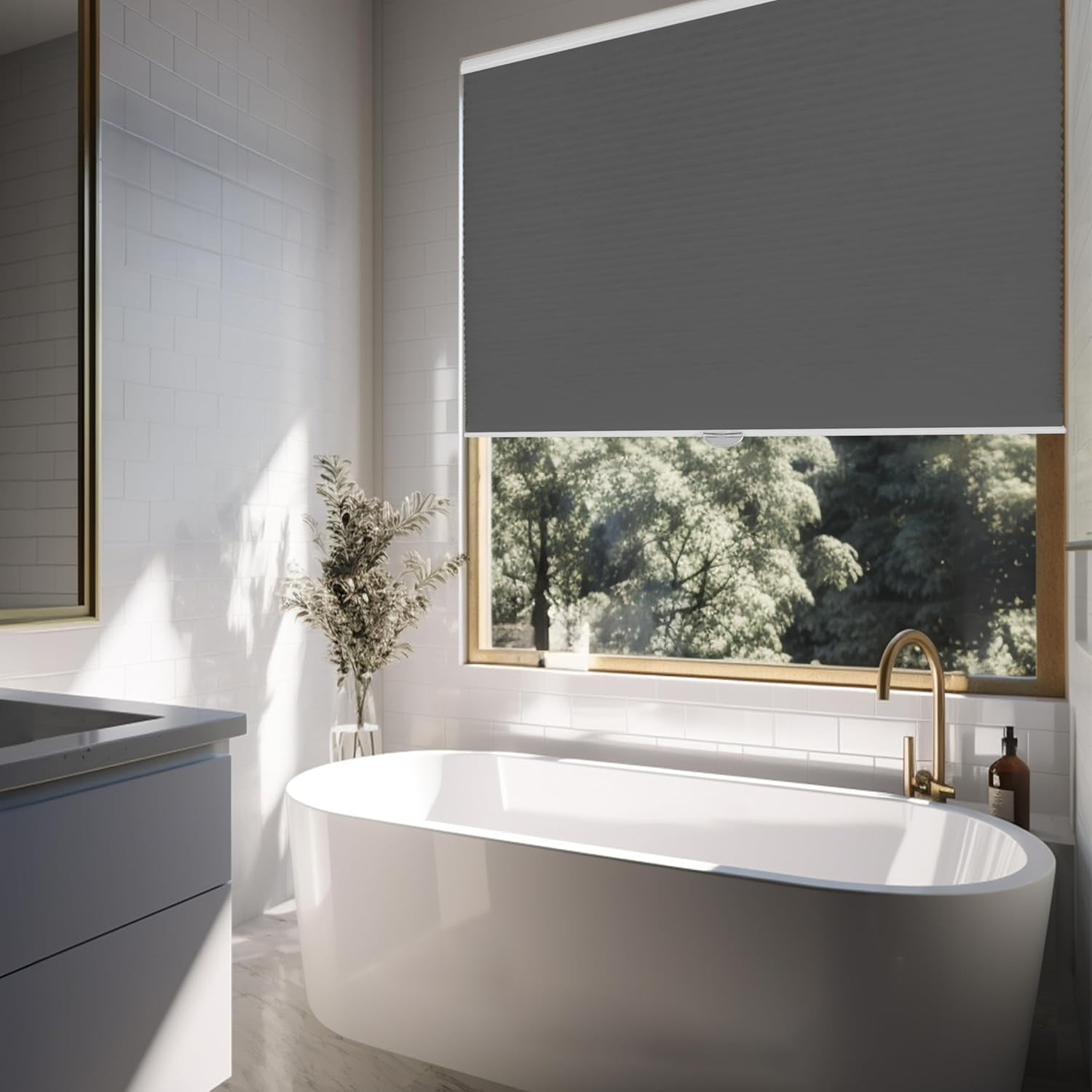 Chicology Steel Cordless Light Filtering Cellular Shades 69.25 in. W x 72 in. L