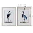 thumbnail image 3 of Uttermost Shore Birds Wood Glass Framed Prints in Black/Blue/White (Set of 2), 3 of 3