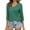 Green, variant on Breezora Womens V Neck 3 4 Sleeve Tee Casual Solid Color Loose Fit Short Sleeve Top Breathable Daily Wear L Size Black