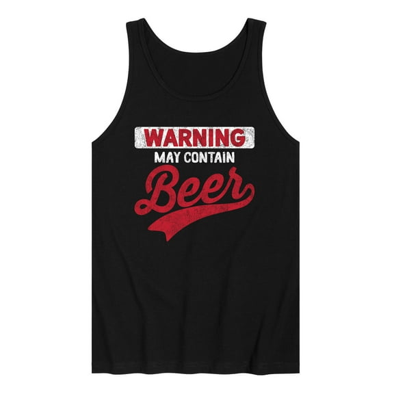 Instant Message - May Contain Beer - Mens Jersey Graphic Tank