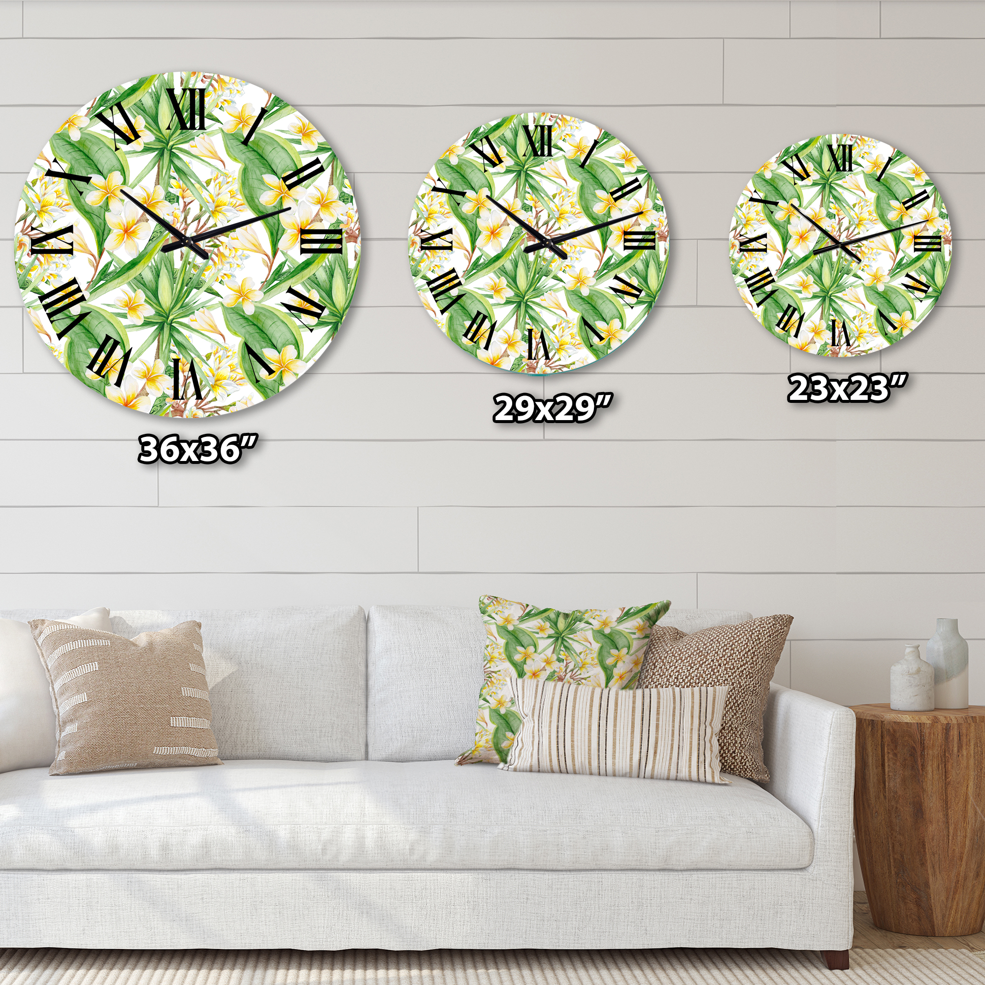 Designart 1 in Modern,Contemporary Wall Clock