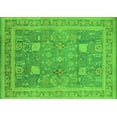 thumbnail image 1 of Ahgly Company Indoor Rectangle Oriental Green Industrial Area Rugs, 2' x 5', 1 of 4