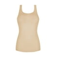 thumbnail image 4 of Amoena WomensCuraLymph Liane Longer Length Comfort Wide Padded Strap Integrated Underwire Pocketed Seamless Top - Supports/Stimulates Lymp Flow Lymphodema in Color Sand/Light Sand - Medium, 4 of 5
