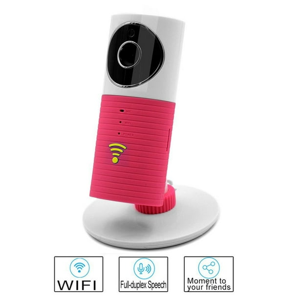 Cleverdog DOG-1W US Plug Home Smart IP Night Vision HD Wifi Security Camera Pink