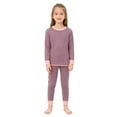 thumbnail image 6 of Children's Sleepwear - Boys Winter Thermal Underwear Set Lined Base Layer Top for Kids Soft Comfortable Cold Weather Wear Indoor Outdoor Activities,Purple,14-15 Years, 6 of 8