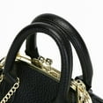 thumbnail image 5 of PU Leather Crossbody Bag for Women Trendy Kiss Lock Shoulder Bag Retro Handbag Satchel Bag Top Handle Bag Commuting Bag, 5 of 9