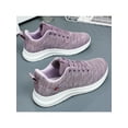 thumbnail image 5 of Oucaili Ladies Running Shoe Sport Athletic Shoes Mesh Sneakers Non-Slip Lace Up Flats Women Trainers Purple 7.5, 5 of 6
