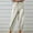 Beige, variant on QUINDOS Beige Cargo Pants for Women with Pockets Long High Waisted Taper Womens Plus Size Pants Cotton Linen Athletic Loose Button Baggy Pants