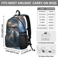 thumbnail image 3 of JIALIOU 14" Laptop Backpack Waterproof Airline Approved Stylish Casual Daypack for Travel Business College Work, Beautiful Nebulae, 3 of 8