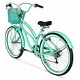 thumbnail image 3 of 26" Hyper Bicycles Vélo de Commuting avec Panier, Adultes 13+ Ans, Teal Néon, 3 of 18