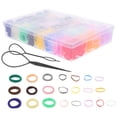 thumbnail image 1 of HONMEET 1200 x Rubber Bands Hold Hair for Daily Use Multi Hair Accessories, 1 of 8