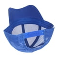 thumbnail image 3 of Unisex Plain Solid Baseball Cap Sun Visor Mesh Back Adjustable Ball Trucker Hat Blue, 3 of 4