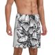 thumbnail image 2 of Balery Monochrome Botanical Illustration Pantalones cortos de pijama de punto de algodón para hombre con cinturilla y bolsillos-4X-Large, 2 of 6