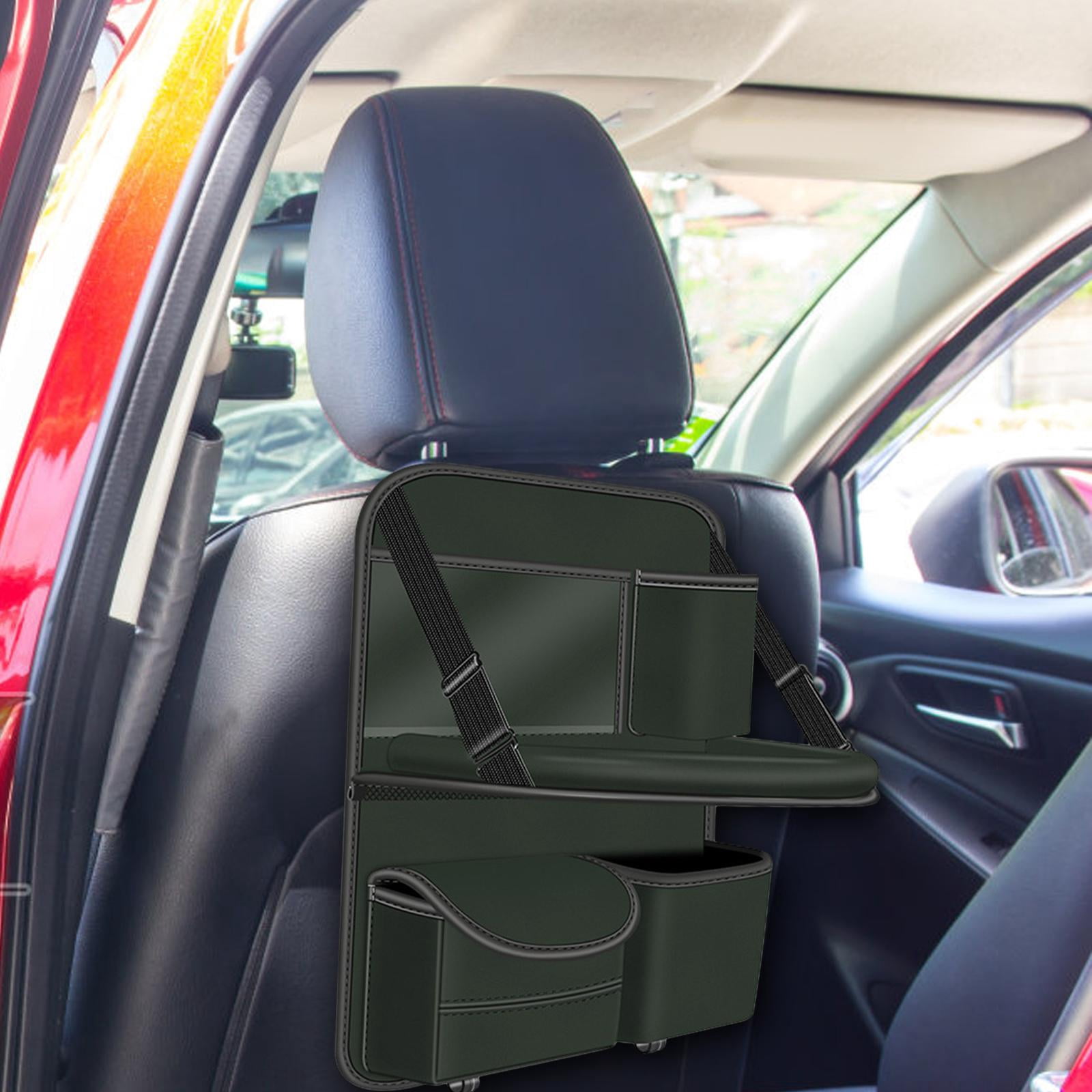 jiaping Car Backseat Organizer Automotive Accessories with Foldable Table Tray Road Trip Green