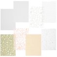 thumbnail image 1 of EXHUMKY 1ensemble Papier de Scrapbooking Design Rétro Couleurs Assorties pour Décoration de Journal et Album, 1 of 6