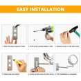 thumbnail image 3 of Feelglad Wall Mounted Makeup Mirror, 10X Magnifying Double Sided LED Lighted Mirror, 360° Swivel Extendable Cosmetic Vanity Mirror, Powered by Batteries(Not Included), Chrome,7 inches, 3 of 8