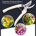 thumbnail image 4 of Amdohai Portable Multi-Function Stainless Steel Pruning Shears Multipurpose White Hand Shank Orchard Shears, 4 of 8