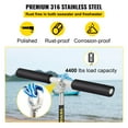 thumbnail image 6 of 36" Stainless Steel Sand Anchor Auger for Beach & Sandbar | 316 Stainless Steel Screw Anchor with Removable Handle, Bungee Line & Carry Bag | Compatible with Jet Ski, PWC, Pontoon, Kayak, 6 of 11