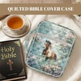 thumbnail image 7 of FOR U DESIGNS Horse Flower Print Bible Case for Women Men Lightweight Carrying Organizer Bag Bible Protective with Handle and Zipper Handbag for Bible Study/Daily Use, 7 of 7