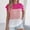Pink, variant on Tank Tops for Women Sleeveless Colorblock Blue Summer Cable Knit Womens Sweater Top