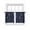 Blue, variant on Brown Sheer Curtains 45 Inch Length 2 Panels Set - Light Filtering Window Treatments, Spring Flora Rod Pocket Semi Curtains for Living Room/Bedroom/Kitchen Décor, 104"W x 45"L