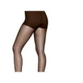 thumbnail image 4 of Hanes Silk Reflections Womens High Waist Control Top Sandalfoot Pantyhose 1 Gentle Brown E-F, 4 of 9