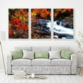 thumbnail image 2 of IDEA4WALL 3 Piece Framed Canvas Wall Art for Living Room, Bedroom Waterfall in Deep Forest of Croatia Canvas Prints for Modern Home Decoration Ready to Hang, 2 of 4