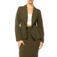 thumbnail image 5 of Women's Elegant 2-Piece Suit Set, Open Front Blazer and Pencil Skirt Workwear Outfit, 5 of 7