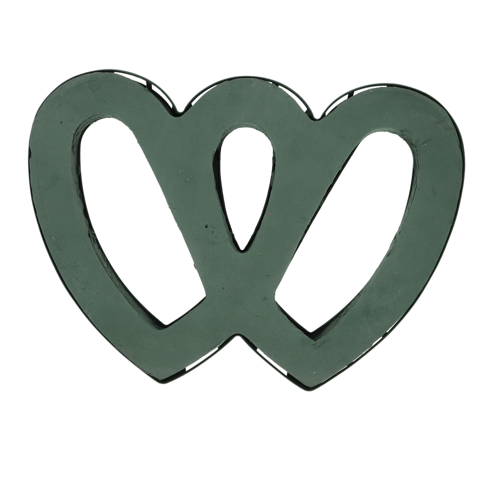 MLINS Heart Shaped Floral Foam for Wedding Car Decorations Green Plastic Flower Arrangement Supplies 4.72x3.94 Inches