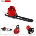 thumbnail image 2 of 2 piezas Luz trasera LED impermeable para bicicleta Ajuste constante Luz trasera para bicicleta Stark Luz para casco Luz de advertencia de seguridad Accesorios para bicicleta Rojo, 2 of 4