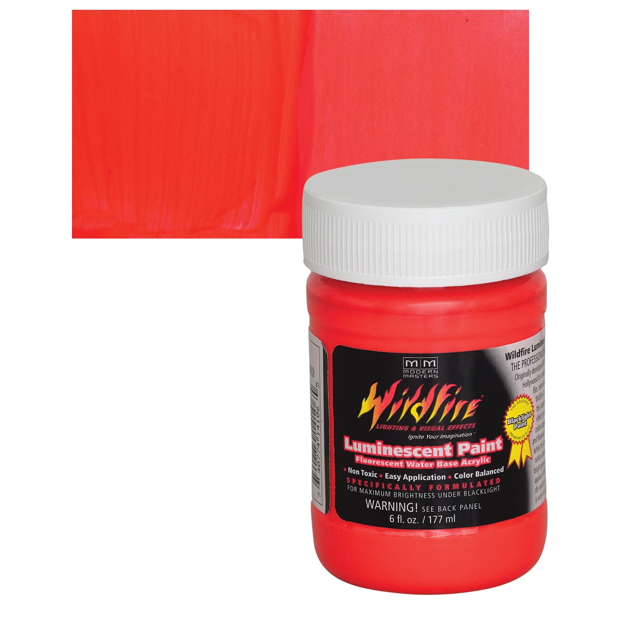 Modern Masters Wildfire Luminescent Paint Bright Red, 6 oz Walmart