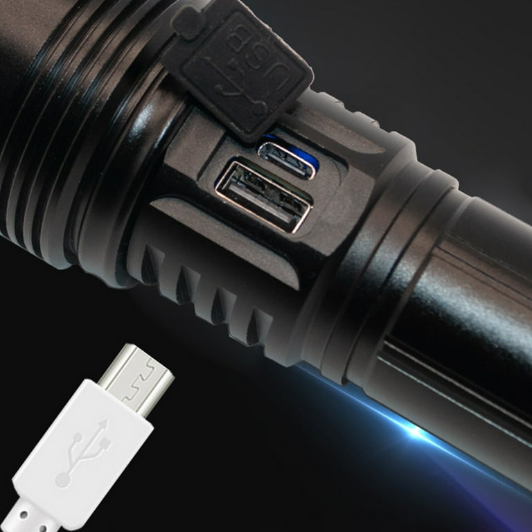 DARKBEAM UV-zaklamp 365 nm zwart licht, mini-houten krachtige, oplaadbare USB-C, 10 W led-zaklamp voor urinedetector voor mineralen, uraniumglas, uitharding van de